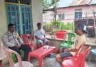 Bhabinkamtibmas Laksanakan Patroli dan Himbauan Kamtibmas di Desa Daleholu
