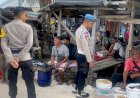 Pastikan Kenyamanan Masyarakat di Pasar Busalangga, Personel Polsek RBL Lakukan Patroli Dialogis