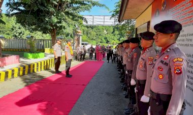 Kunker Ke Polres Rote Ndao, Kapolda NTT Disambut Jajar Kehormatan