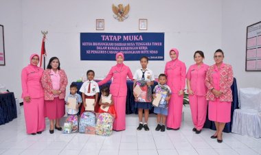 Ini Pesan Ketua Bhayangkari Daerah NTT, Saat Kunjungan Kerja Ke Bhayangkari Cabang Rote Ndao