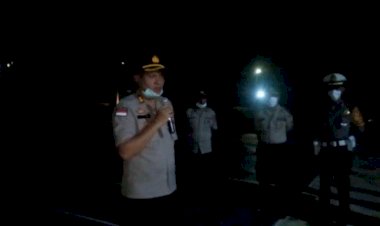 Apel Malam, Kapolres Pimpin Langsung Patroli Malam Cegah Berkumpulnya Masyarakat