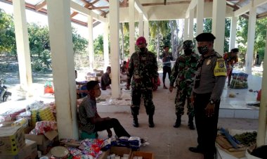 Sinergitas TNI – Polri Cegah Penyebaran Covid – 19 Di Ujung Terselatan NKRI