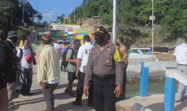 Launching New Normal Life Oleh Gubernur NTT, Polres Rote Ndao Terjunkan Puluhan Personel Untuk Amankan
