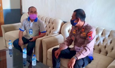 Jalin Silaturahmi, Kasat Polair Koordinasi Dengan Syahbandar Pelabuhan Ba’a