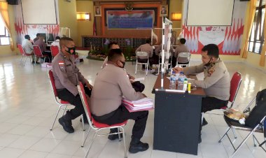 Itwasda Polda NTT Gelar Wasrik Rutin Tahap II TA. 2020 Di Polres Rote Ndao