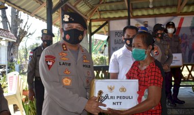 Polri Peduli Bencana, Kapolda NTT Berikan Bantuan Warga Rote Ndao