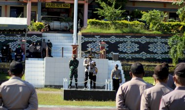 Perkokoh Persatuan Dan Kesatuan NKRI, Polres Terselatan Gelar Apel Kebangsaan