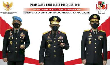 Refleksi Hari Lahir Pancasila, Kapolri: Bersatu dan Gotong Royong Melawan Covid-19