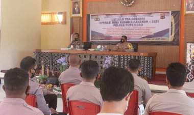 Pimpin Lat Pra Ops, Waka : Jadikan Ini Sebagai Kesempatan Untuk Mengasah Profesionalisme