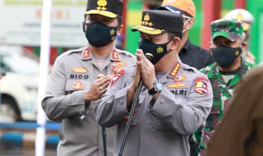Tinjau Bangkalan Bareng Panglima TNI, Kapolri Paparkan Langkah Selamatkan Warga dari Risiko Covid-19