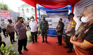 Berkunjung ke Kelurahan Cilangkap, Panglima dan Kapolri Apresiasi Peran 4 Pilar Tekan Kasus Corona