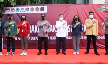 30 Tahun Mengabdi, Alumni Akpol 91 dan Mahasiswa Gencarkan Vaksinasi Percepat Herd Immunity