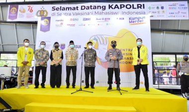 Tinjau SVMI di UI, Kapolri: Hilangkan Perbedaan Bersatu Lawan Covid-19