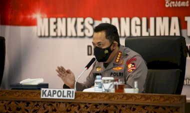 Kapolri Tekankan Forkopimda Klaten Pastikan Prokes Agar Perekonomian Warga Berjalan