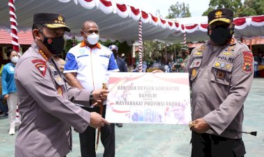 Kapolri Serahkan Oksigen Generator Bantu Penanganan Covid-19 di Papua