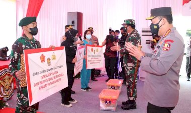 Tinjau Serbuan Vaksinasi AKABRI 1998, Kapolri: Wujud Sinergitas TNI-Polri Tekan Pertumbuhan Covid-19