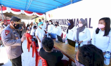 Dukung Pelaksanaan PON, Kapolri Minta Vaksinasi di Papua Ditingkatkan