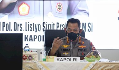 Arahan Kapolri ke Forkopimda Sumbar: Jaga Prokes Hingga Akselerasi Vaksinasi ke Lansia