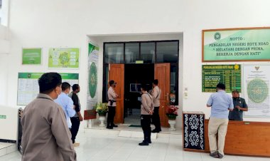 Polres Rote Ndao Terjunkan Dua Regu, Amankan Jalannya Sidang Pembunuhan