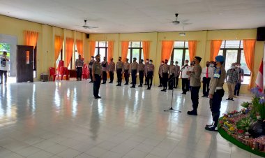 Korps Raport Kenaikan Pangkat, Kabag Sumda Polres Rote Ndao Naik Pangkat Pengabdian