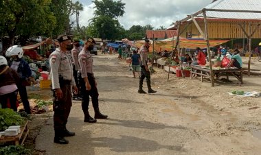 Cegah Penyebaran Virus Covid – 19, Satuan Samapta Polres Rote Ndao Gencar Patroli Ke Tempat Umum