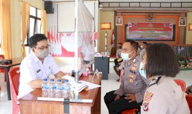 Wasrik Tahap I, Polres Rote Ndao terima Tim dari Itwasda Polda NTT