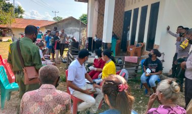 Tingkatkan Capaian Vaksinasi, Polsek Rote Tengah Jaring Pengunjung Pasar