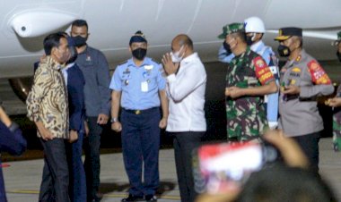 Tiba di Kupang, Presiden RI Ir. H. Joko Widodo Disambut Kapolda NTT Bersama Forkopimda