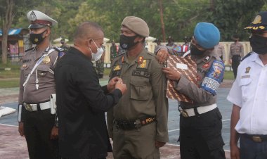 Apel  Gelar Pasukan Operasi Ketupat 2022, Sekda Rote Ndao Bacakan Amanat Kapolri