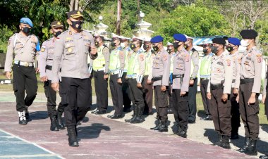 Ops Patuh Mulai Digelar, Polres Rote Ndao Laksanakan Apel Gelar Pasukan