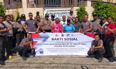 Polres Rote Ndao Gelar Bakti Religi di Rumah Ibadah Jelang Hari Bhayangkara ke 76