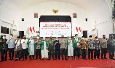 Kelompok Khilafatul Muslimin Surabaya Raya Deklarasi Setia pada Pancasila dan NKRI