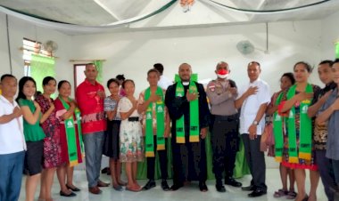 Cegah Gangguan Kamtibmas, Kasat Samapta Usai Ibadah di Gereja Langsung Berikan Imbauan