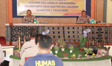 Tindak Lanjut Atensi Perintah Kapolri, Kapolres Rote Ndao Gelar Anev Jajarannya