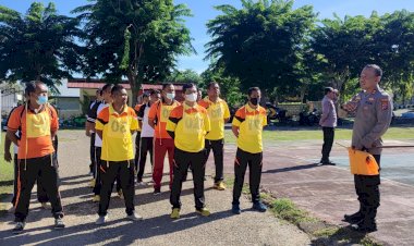 Ujian Kesamaptaan Jasmani Semester II, Anggota Polres Rote Ndao dan Polsek Jajaran Ikuti Tes