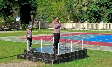 Pimpin Apel Pagi, Wakapolres Rote Ndao Tekankan Anggota Agar Hindari Pelanggaran Sekecil Apapun