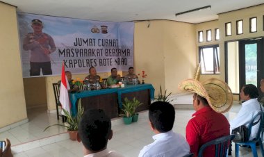 Melalui Jum’at Curhat, Kapolres Rote Ndao Dengar Langsung Saran dan Masukan Masyarakat