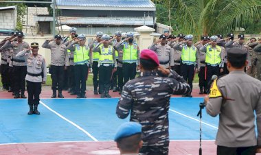 Jelang Malam Pergantian Tahun, Polres Rote Ndao Gelar Apel Gabungan Bersama Instansi Terkait