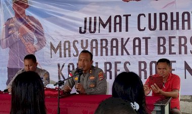 Gelar Jum’at Curhat, Kapolres Rote Ndao Dengar Keluh Kesah Masyarakat Kelurahan Metina