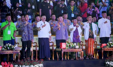 Kapolri Gelorakan Semangat Persatuan-Kesatuan Saat Tutup Porseni NU