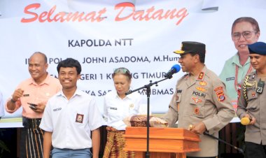 Safari Kamtibmas,  Kapolda NTT Sambangi  SMA Negeri 1 Kupang Timur