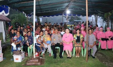 Penderita Stunting di Amarasi dapat Bantuan dari Kapolda NTT dan Ketua Bhayangkari Daerah