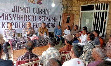 Gelar Jum’at Curhat, Kapolres Rote Dengar Keluhan Warga  Desa Leteklain