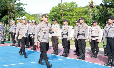 Amankan Perayaan Paskah Tahun 2023, Polres Rote Ndao Laksanakan Apel Gelar Pasukan Operasi Semana Santa