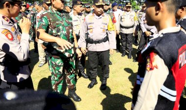 Kapolri Pimpin Apel Gabungan Pengamanan KTT ASEAN 2023