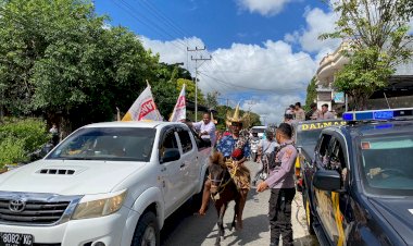 Amankan Proses Pendaftaran Partai dan Bakal Calon Anggota DPRD, Polres Rote Ndao Kerahkan Personel Berjaga di KPU