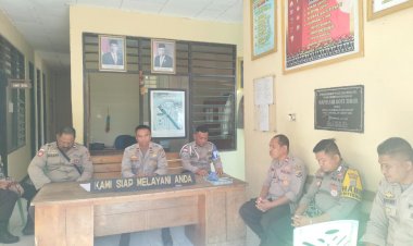 Maksimalkan SDM, Kapolsek Rote Timur Berikan Arahan ke Anggota Dalam Rangka Cegah TPPO