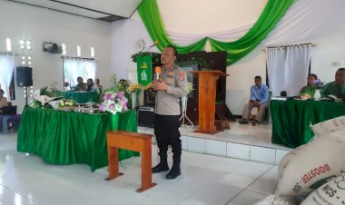 Langkah Preemtif Cegah Perdagangan Orang, Kapolres Rote Ndao Beri Imbauan di Gereja