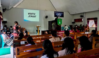 Melalui Pendekatan Religi, Wakapolres Rote Ndao Beri Imbauan di Gereja Tentang TPPO
