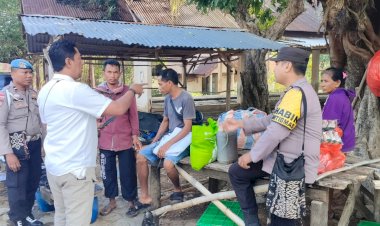 Satgas Preemtif TPPO, Personel Polsek Rote Tengah Patroli Sambang ke Pasar Beri Imbauan